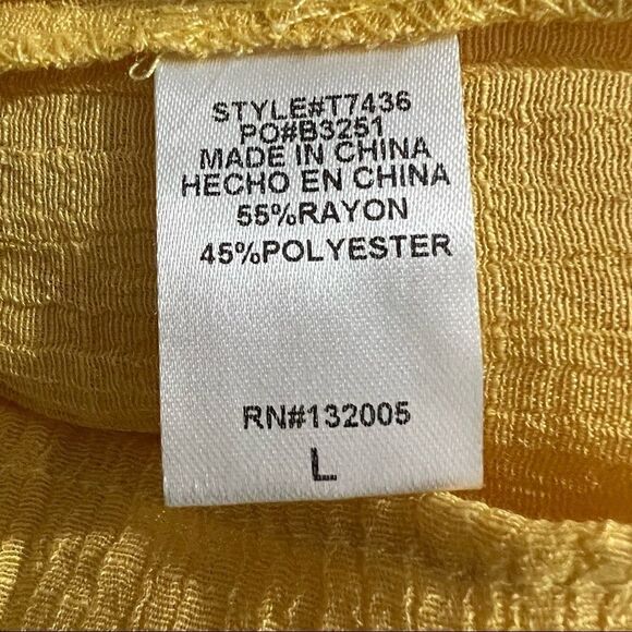 Entro Mustard Yellow tank tunic with netting in front &back - Picture 12 of 14
